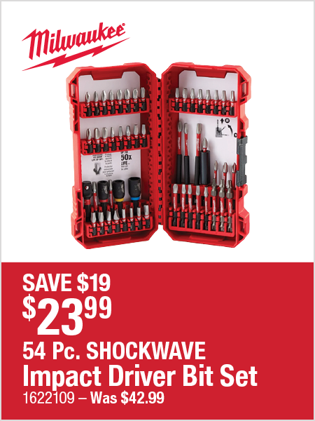 54 Pc. Impact Driver Bit Set